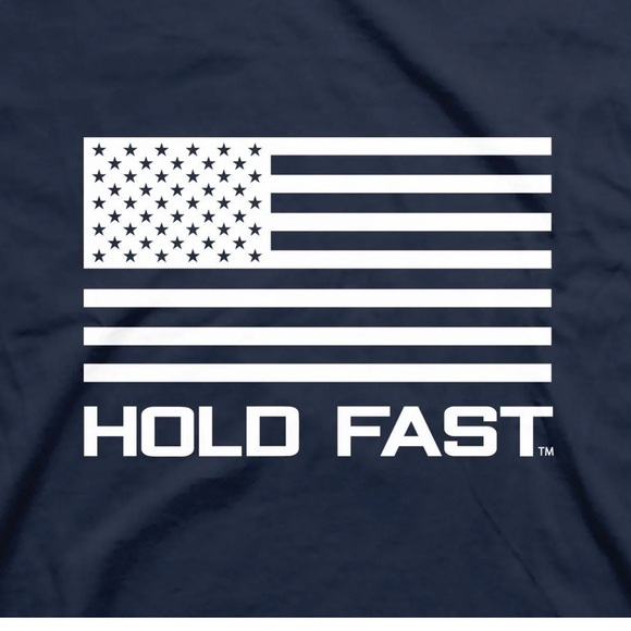 HOLD FAST Men Size XL Patriotic Navy Graphic Tee for Men. - Picture 5 of 5